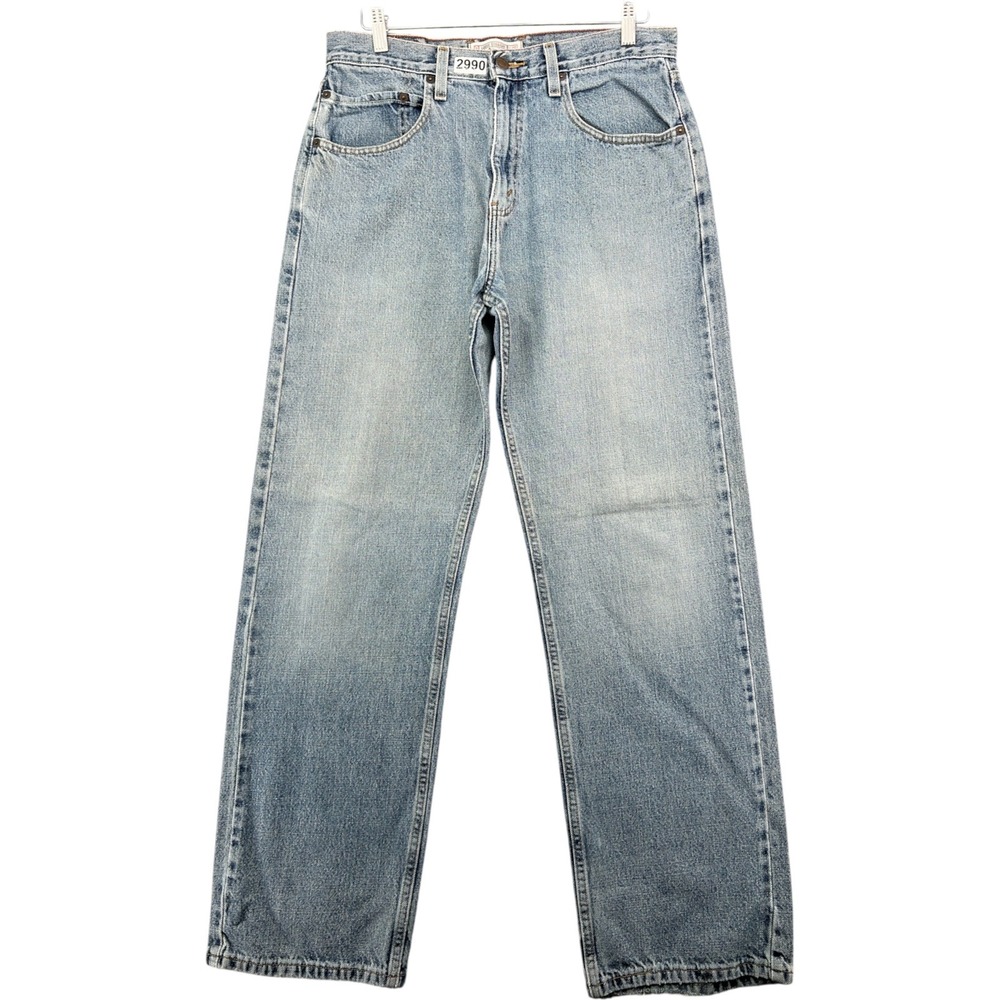 VTG Y2K Levi's Loose Straight Jeans Men's 32x34 Light Wash Made in Mexico